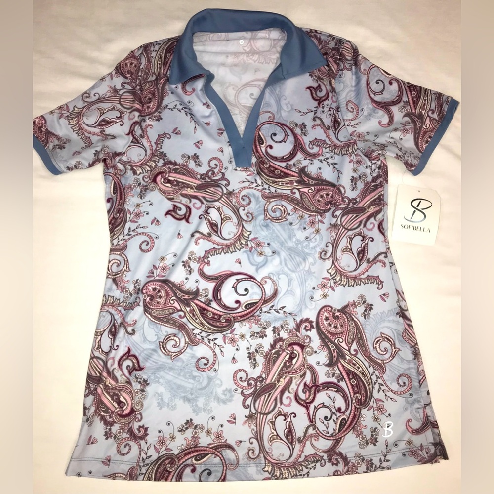 NWT Sofibella short sleeve Golf shirt